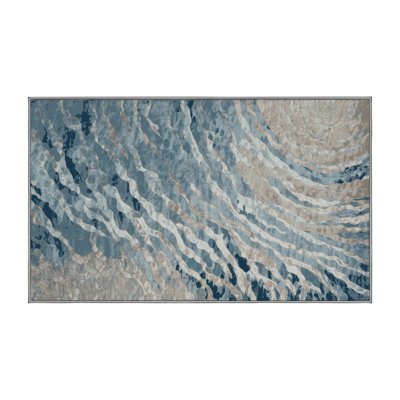 Tapis gris lavable à la machine