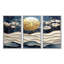 Ensemble de salon Blue Waves Heights Golden Coastal IV - Coastal Wall Art-107200920-107200918