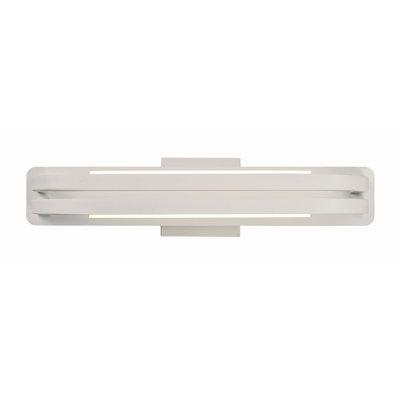 Barre d’éclairage de salle de bain blanc mat à luminosité 2 lumières Petrie