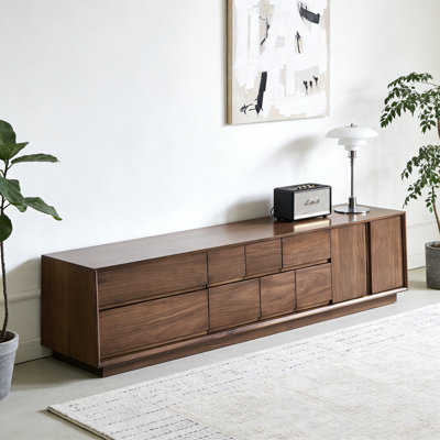 Simple Solid Wood Storage TV Cabinet