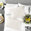 Ensembles de literie touffetés en chenille de coton, ensemble d'édredon blanc cassé avec motif médaillon pour une utilisation toutes saisons