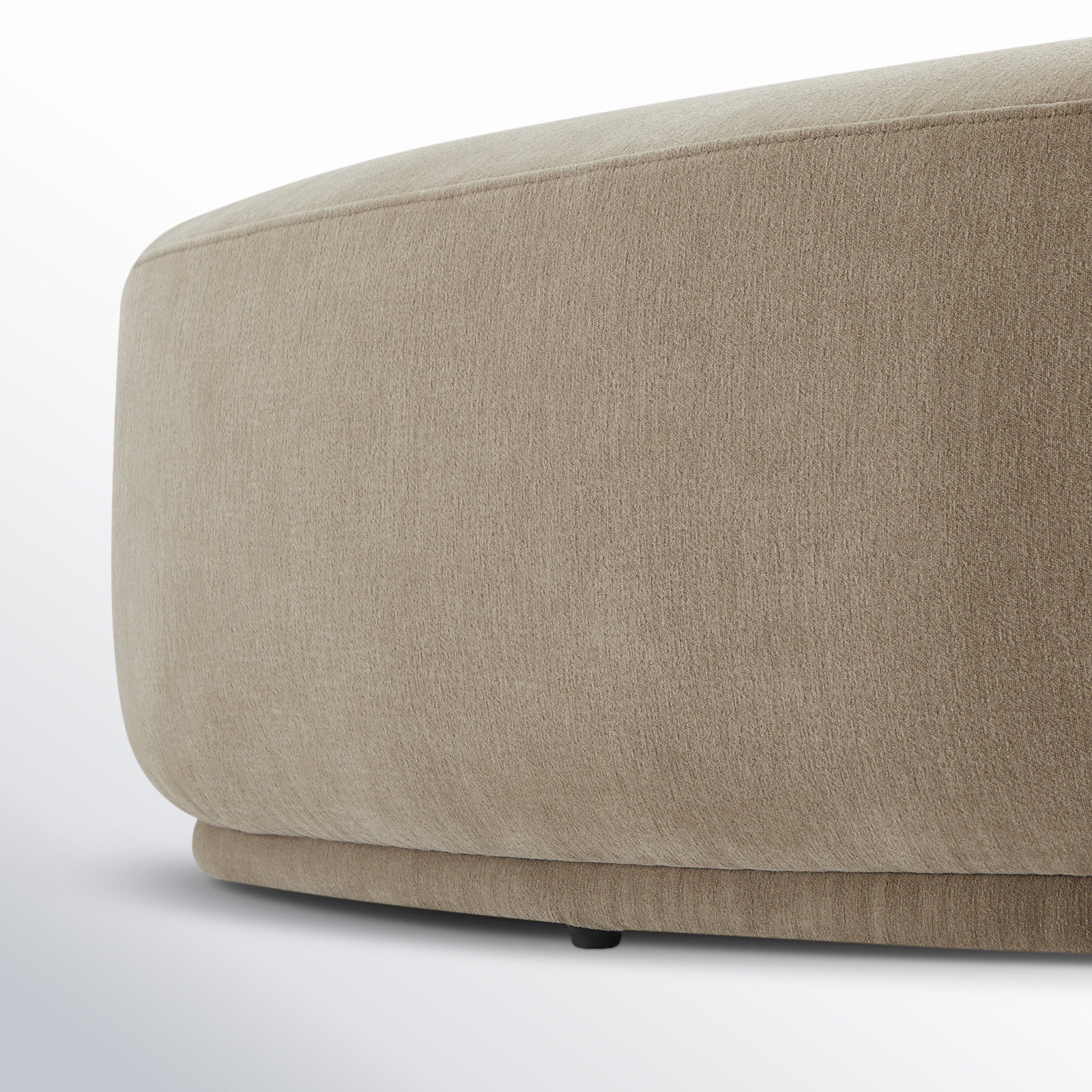 Adna 44" Ottoman, Capri Wicker Chenille