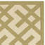 Tapis intérieur / extérieur beige / vert à motif géométrique Arneshia-48399108