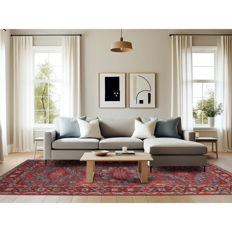 Southwestern Indoor Rug, Rectangle 6' x 9'