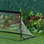 HOMCOM Steel Football Net with Carrying Case-62221408
