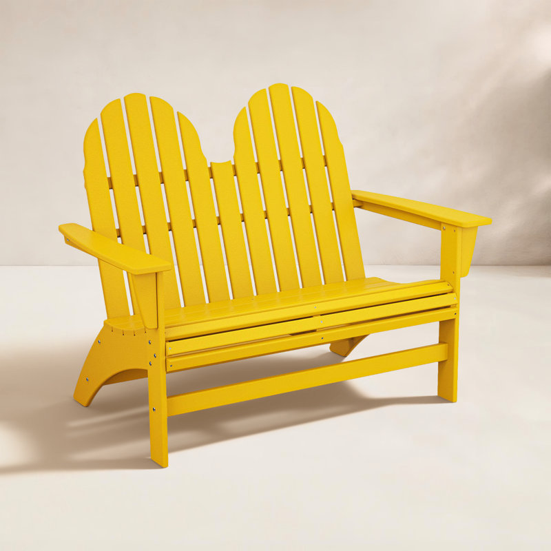Banc Adirondack 48 "POLYWOOD Vineyard, Jaune