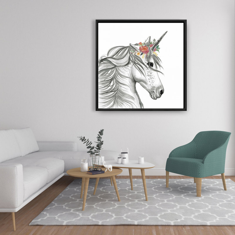 "Licorne magique" sur toile