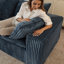 Canapé Cloud, tissu velours côtelé, sièges profonds, conception à deux couches, coussin amovible-2133126460-2133126466