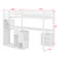 Lit mezzanine simple avec tiroirs, bureau et bande lumineuse-1006232836