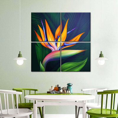 «Exotic Bird Of Paradise Flower», reproduction d'art sur toile