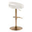 Ensemble de 3 tabourets de bar réglables en similicuir 17,5 po x 19 po x 39,5 po-132055324