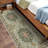 Washable Oriental Area Rug - Rugs for Living Room Soft Carpet for Bedroom Waterproof Floral Distressed Indoor Stain Resistant Non-Shedding Floor Carpets (Green)-232252215