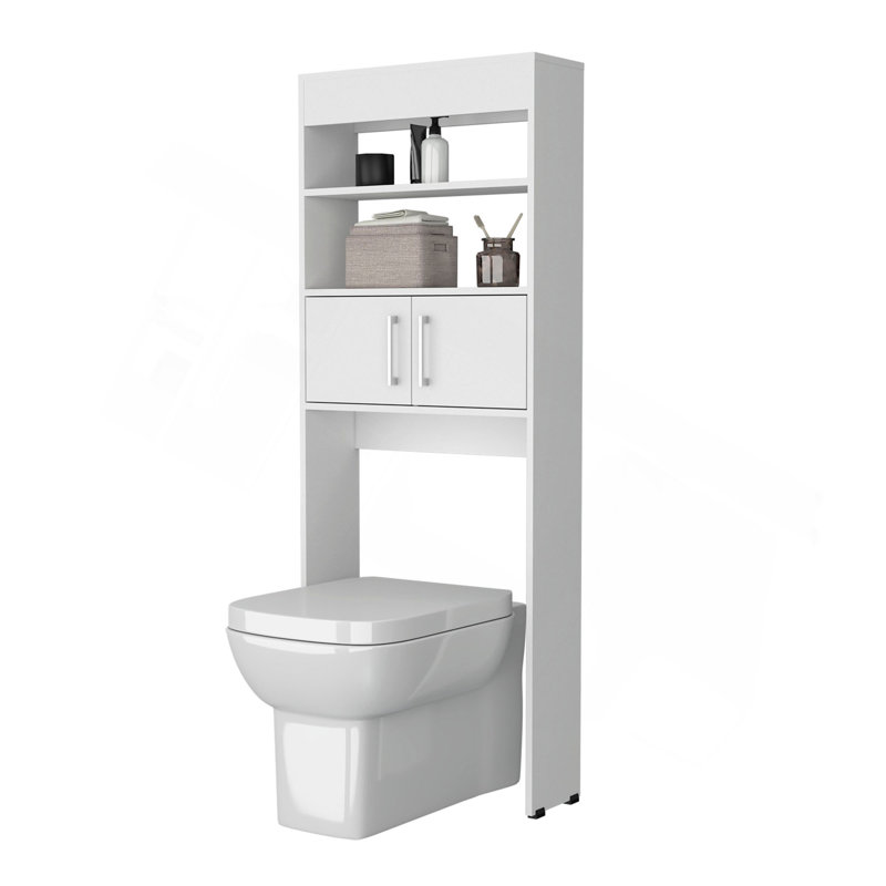 Armoire de rangement 2 portes avec tablettes ouvertes