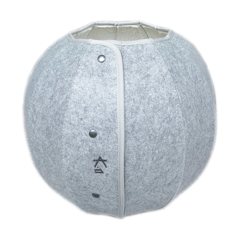 Lit rond pour chat, H 17 po x l 17,7 po x P 17,7 po, Blanc