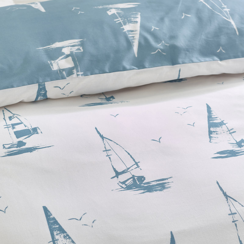 Salcombe Boats Reversible Duvet Cover Set, King