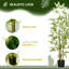 Lot de 2 arbres artificiels en bambou de 1,20 m pour la décoration intérieure.-1583110483