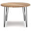Table de salle à manger ronde Hunter de 114 cm (45 pouces) avec une finition naturelle raffinée