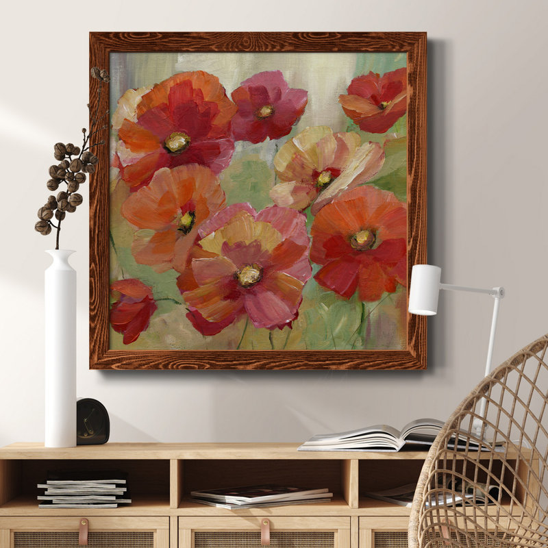 Babbler Brook II - peinture sur toile encadrée, H 17 po x l 17 po x P 1,5 po, Érable encadré