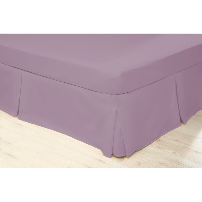 200 TC 50/50 Percale Polycotton Tailored Bed Skirt, Double (4'6), Misty Rose