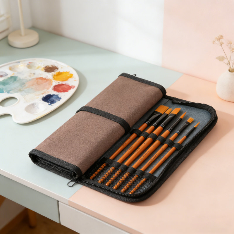 Ensemble de 10 pinceaux plats