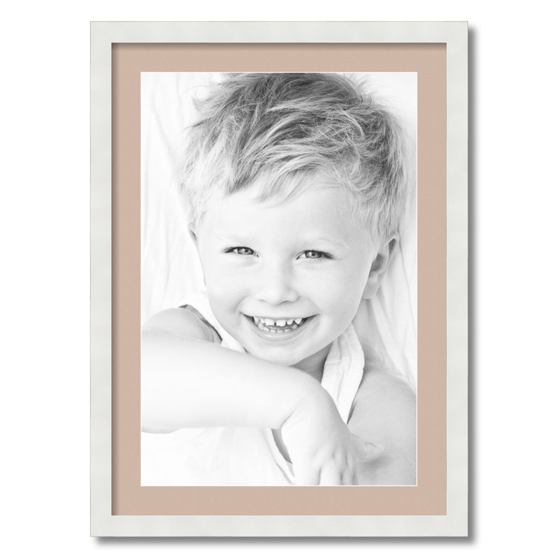 Cadre pour photo simple 16 po x 24 po en bois mat, Gris beige