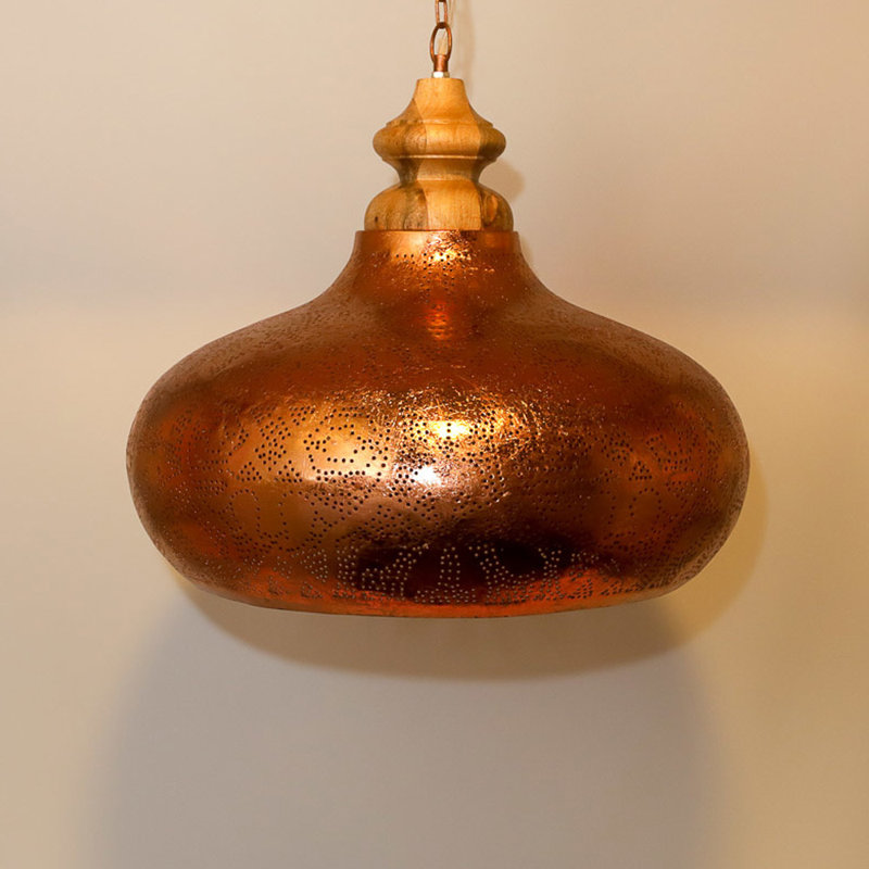 Chea 1 - Light Dome Pendant, Copper