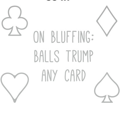 Décalcomanie murale balles de bluffing prend