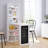 Fold-Out Convertible Writing Table Wall Mount Desk Cabinet With Blackboard And Side Shelf Multi-Function Home Office Workstation,-114223691