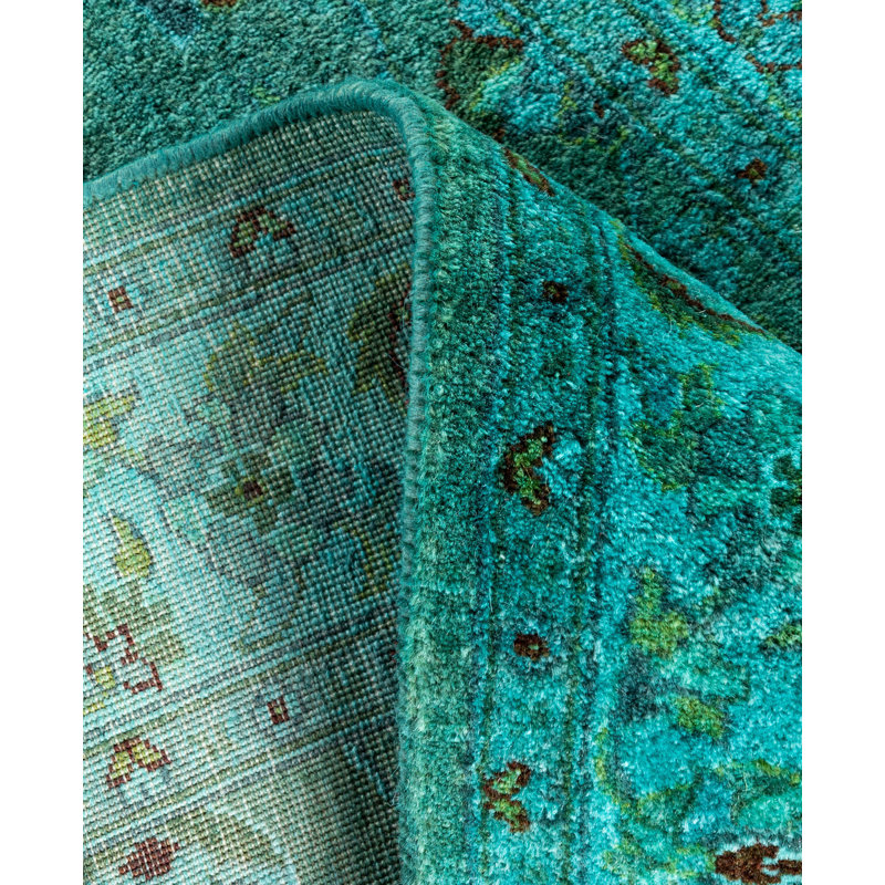 Tapis de couloir unique en laine 2 pi 7 po x 12 pi 2 po Huddleston