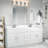 73 Inch Cultured Marble Vanity Top Two Sinks with Backsplash, White-86627097