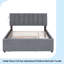 Lit plateforme tapissier avec lit gigogne double Teddy-1923754791-1923754790