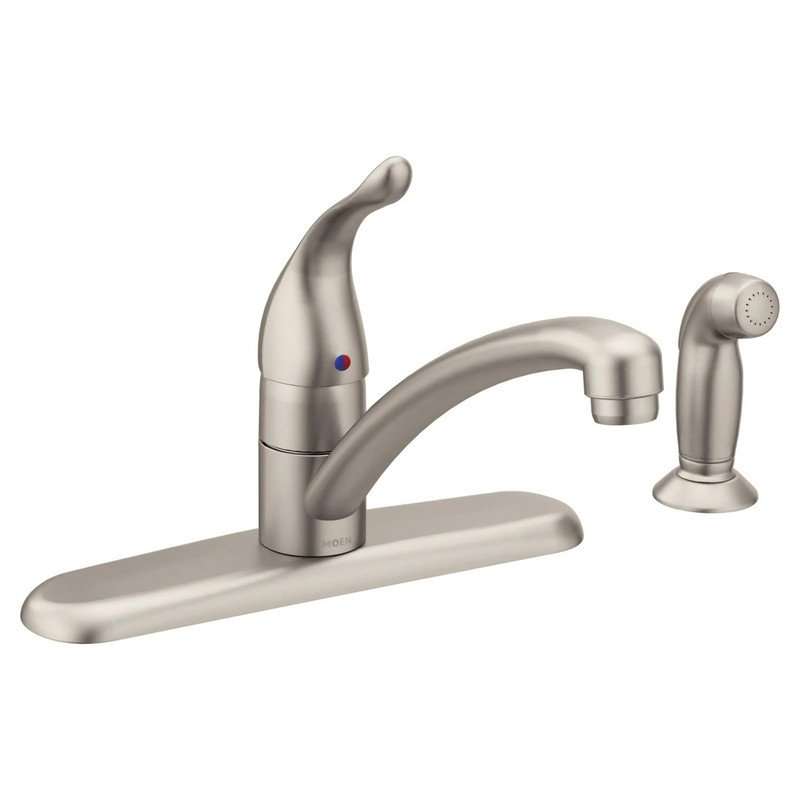 Robinet de cuisine MOEN Chateau, Avec jet, Inoxydable