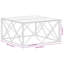 Cassius Four Leg Coffee Table-177624113-177624114