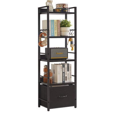 136cm H x 39cm W Metal Bookcase
