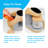 Baby Food Maker Blender - Blend, Grind, Steam, and Cook Homemade Baby Food - Self Cleaning Machine with Touch Screen and 6 Reusable Pouches by EVLA’s (Peach)-88911410