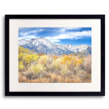 Autumn Grasses And Sierra Nevada Mts Print by Bruce Heinemann