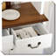 Rangement de cuisine Buffet Portes Tiroirs Tablettes réglables Anti-basculement