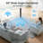 37-Inch Bladeless Portable Tower Fan - 80° Oscillation, 6 Speeds, 4 Modes, Quiet Cooling With 12H Timer & Remote, Led Display, Secondary-125816328