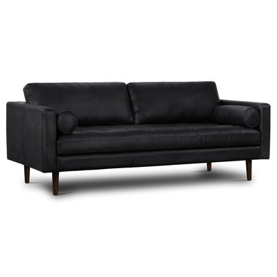Napa 88.5'' Full-Grain Genuine Italian Leather Sofa