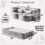 Canapé-lit moderne avec 2 coussins, canapé-lit convertible en tissu rembourré de mousse, matelas pliant simple pour le salon et les invités.-577592249