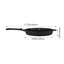 25cm Cast Iron Grill & Griddle Pan