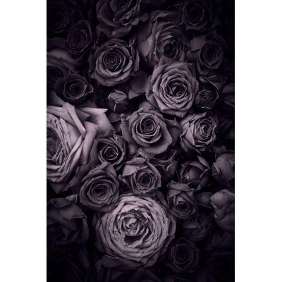 Vintage Roses Background by Nik_Merkulov - Wrapped Canvas Print