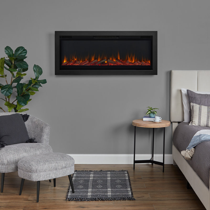 Wall-Mount or Recessed Electric Fireplace by Real Flame, 24.8" H x 65" W x 5.5" D