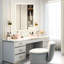 Miroir de salle de bain à DEL 36 po x 28 po: 3 couleurs à intensité variable, 5 minutes, réflexion complète, brouillard, Cri90 +, panneau en métal galvanisé, meuble-lavabo mural de 36 po x 28 po, 5 minutes, fonction mémoire, classé Ip65-91115322