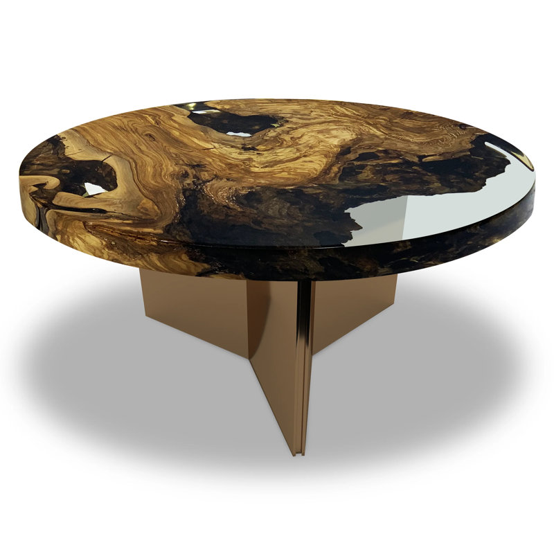 Medea Single Coffee Table, 15.7"H x 27.6"L x 27.6"W