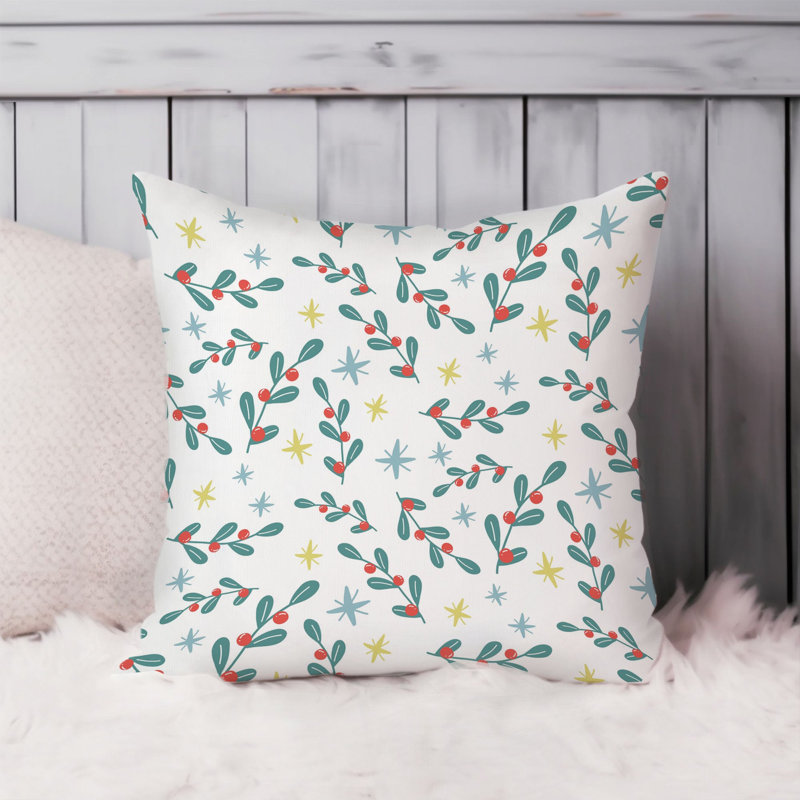 Holiday Christmas Botanical Plants Modern, 18"H x 18"W