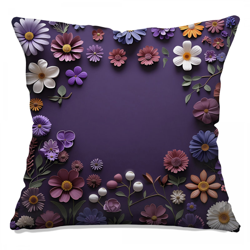 Coussin Floral Arrangement, 20 x 20 inches