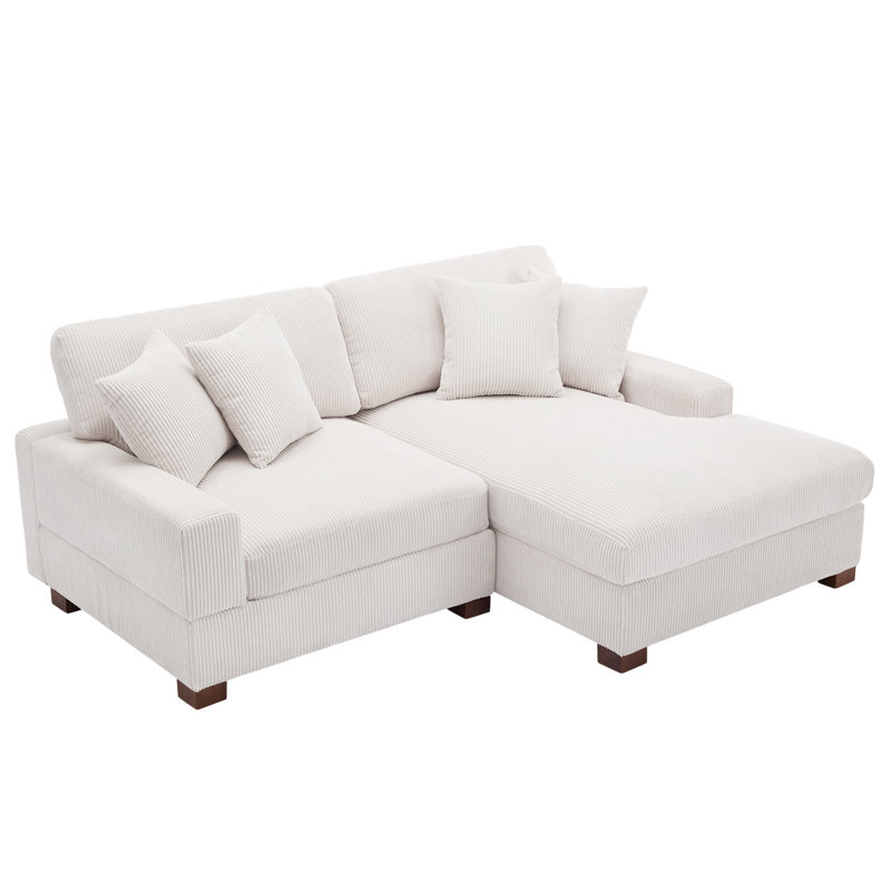 Milbrey Modular Corner Sofa, Beige, Right Hand Facing