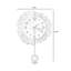 Horloges murales en bois à pendule, motif floral ondulé bicolore-812056293