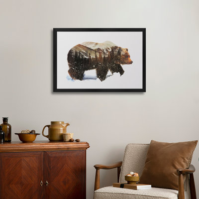 Arctic Grizzly Bear Premium Framed Poster by Andreas Lie